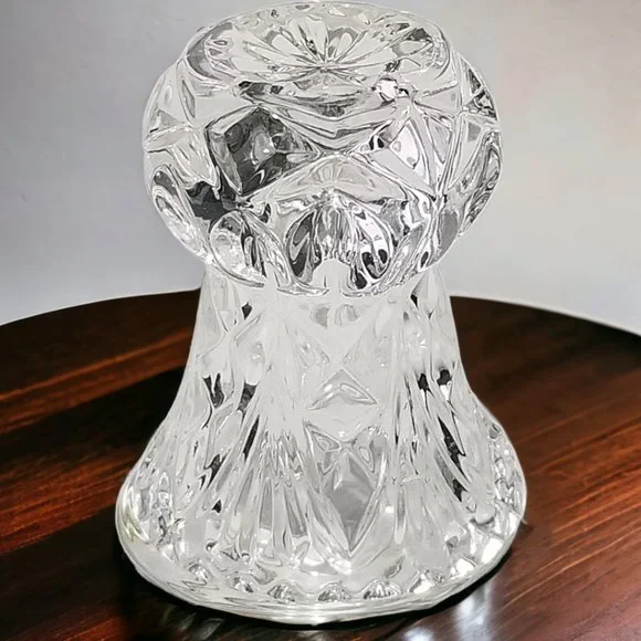 Heirloom 24% Lead Crystal Toothpick Holder / Mini Bud Vase by Princess House - Picture 2 of 6